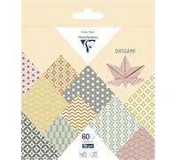 Clairefontaine 95636C - 60 hojas de papel Origami de 70 g/m² colección otoñal, formato 15 x 15 cm, 30 diseños coloridos surtidos (2 hojas por diseño), ocio creativo para adultos y niños