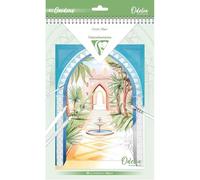 Clairefontaine 95743C - ODELIA, Bloc de coloriage multi-techniques de 20 feuilles A4 250g, Les jardins