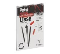 Clairefontaine 960062C Bloc encolado PaintON Multi-técnicas Lisa A6 10,5x14,8 cm 250g - 15 Hojas Papel de Dibujo Multi-técnicas de Superficie Lisa - Blanco