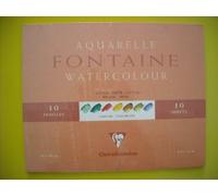 Clairefontaine 96014C - Bloc pegado Pastelmat n.º 8-12 hojas para tarjetas especiales para pasteles secos, 24 x 30 cm, 360 g, color marrón