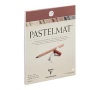 Clairefontaine 96053C Bloque pegado Pastelmat nº 7, 12 hojas para Sobres especiales para pasteles secos, 24 x 30 cm, 360 g, 4 colores surtidos, Separadores de papel cristal