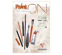 Clairefontaine Paint'On Glued Pad Bloc de dibujo A3 250 g