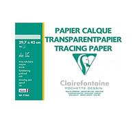 Clairefontaine 96883C - Pack de 10 hojas de papel transparente, 70 g, DIN A3, transparente, 1 paquete