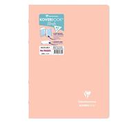 Clairefontaine 971779C - Koverbook BLUSH piqué PP bicolore opaque 21x29,7cm 96p ligné Corail/Bleu givré