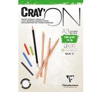 Clairefontaine 975029 C bloque cray' on calco A2 30 hojas 160 g
