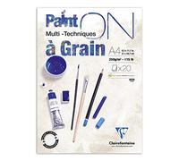 Clairefontaine Bloque Paint' On 975048 – Grano de calco, 20 hojas, 250 g, A4