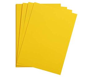 Clairefontaine 975253C Paquet Papier Maya - 25 Feuilles Papier Dessin Lisse Jaune Soleil - A4 21x29,7 cm 185g - Idéal pour le Dessin et les Activités Créatives