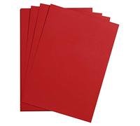Clairefontaine 975556C Paquet Papier Maya - 25 Feuilles Papier Dessin Lisse Rouge - A2 42x59,4 cm 185g - Idéal pour le Dessin et les Activités Créatives