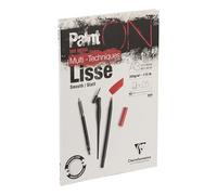 Clairefontaine 975730C PaintON - Bloque de pegamento multiusos (25 hojas, papel multitécnico, superficie lisa, 29,7 x 42 cm, 250 g), color blanco