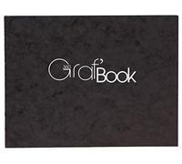 Clairefontaine 975805C - Un carnet cousu dos brut Graf'Book 360° 100 pages 19x25 cm 100g - format paysage