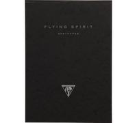 Clairefontaine 975807C Bloc encolado Flying Spirit - 50 Hojas Papel Esquisse Marfil A4 21x29,7 cm 90g - Cubierta en Cartulina Negra - Ilustración impresa al dos aleatorio