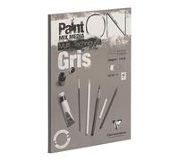 Clairefontaine 975809 C paint' on - Bloc encolado 30 hojas de papel de dibujo 250 g 21 x 29,7 cm Gris