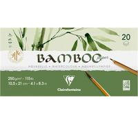 Clairefontaine 975912C - Bloc collé 20F Bambou 250g 10,5x21cm P