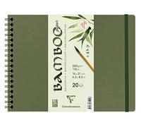 Clairefontaine 975929C - Carnet R.I. Bambou 250g 21x16cm 20 feuilles paysagé