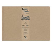 Clairefontaine 975964C - Carnet Rembordé Intégral A4 papier blanc 140g 40 feuilles paysagé