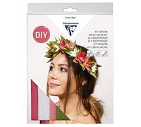 Clairefontaine 97707C Kit Crépon Fleuriste - DIY Couronne de Fleurs - Fleurs Papier Crépon - Mariage Demoiselle d’Honneur - Loisirs Créatifs Adultes