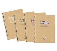 Clairefontaine 9862C - Uninotes Project book 22,5x29,7cm 160p détachables et perforées 4 trous Q.5x5 + 3 intercalaires assortiment