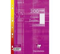 Clairefontaine A4 cuadrado 5/5 Multiperforadas doble hoja - color blanco (unidades de 150 hojas)