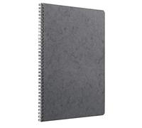 Clairefontaine Age Bag 781455 C cuaderno de espiral 100 páginas cuadriculadas con margen protectora tarjeta piel sintética 90 G A4 gris
