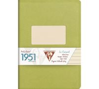 ClaireFontaine 'Back to Basics 1951' Notebook graplebound 5 3/4 """" x 8 1/4 """" 96 pginas forradas - Verde