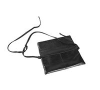 Clairefontaine - Bolso bandolera de piel, 28 cm, color negro