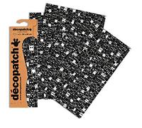Clairefontaine c726o Décopatch - Papel, 3 unidades color verde claro con cabeza de ciervo, color Schwarz Weiß Katzen Format : 395 x 298 mm