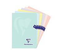 Clairefontaine Calligraphe Mimesys PASTEL 308686Cpack - Cuadernos grapados A5, 14,8 x 21 cm, 96 páginas, papel blanco, 90 g, tapa de polipropileno, color aleatorio