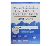 Clairefontaine Cardinal acuarela, color blanco, A3, 10 unidades) _ P, papel, Blanco, 10-Piece/A4