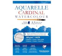 Clairefontaine Cardinal acuarela, color blanco, A3, 10 unidades) _ P, papel, Blanco, 10-Piece/A5