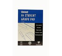 Silvine Bloc gráfico profesional A4, 50 hojas de papel de calidad de 90 g/m², impresos cuadrados de 5 mm, ref. A4GPX