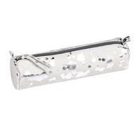 Clairefontaine Cosmicuir - Estuche de 22 cm, color plateado