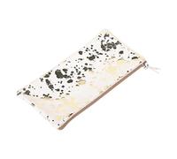 Clairefontaine Cosmicuir - Estuche de 22 cm, color plateado