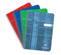 Clairefontaine Cuaderno de espiral 8540C (DIN A5, 14,8 x 21 cm, en blanco, 90 hojas), 1 unidad, colores surtidos