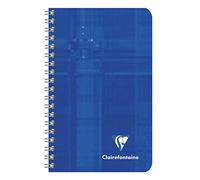 Clairefontaine Cuadernos de alambre, 7,5 x 12 cm, cuadrados, 90 g, 50 hojas, colores surtidos, paquete de 10
