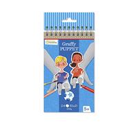 Clairefontaine ES Avenue Mandarine - Cuaderno espiral de marionetas graffy - 24 marionetas de dedo precortadas para colorear - Clairefontaine PEFC papel certificado - Tema de fútbol - GY101C