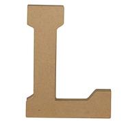 Clairefontaine ES Décopatch AC863C - Soporte de papel marrón maché 15,3 x 2,5 x 20 cm, letra mayúscula L