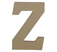 Clairefontaine ES Décopatch AC877C - Un support en papier brun mâché 14x2,5x20 cm, Lettre majuscule Z