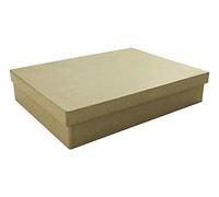 Clairefontaine ES Décopatch BT031O - Un support en papier brun mâché 16,5x22,5x4,5 cm, Boite fomat A5