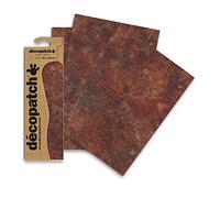 Clairefontaine ES Décopatch C808C - Une pochette de 3 feuilles de papier imprimé 30x40 cm, Rouille