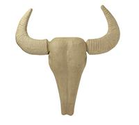 Clairefontaine ES Décopatch LA015C - Soporte de papel marrón maché, 9,5 x 46 x 52 cm, trofeo de cabeza de búfalo