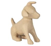 Clairefontaine ES Décopatch LA026C - Perro 35cm para decorar en papel maché marrón - Decoración dormitorio - Bricolaje y aficiones creativas - 33x15x35 cm