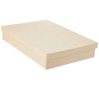 Clairefontaine ES Décopatch - Ref BT032O - Caja rectangular A4 - Objeto de papel maché para decorar - 22,5 x 31 x 5,9 cm - Decorar con Décopatch Papeles & PaperPatch Pegamento, Brillo, Pinturas