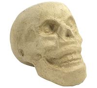 Clairefontaine ES Décopatch SA184C - Soporte de papel marrón maché, 15,5 x 10,5 x 12 cm, diseño de calavera