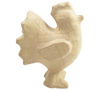 Clairefontaine ES Décopatch SA204C - Un support en papier brun mâché 12x7,5x15,5 cm, Coq