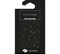 Clairefontaine ES Décopatch TD778C - Papel decorativo (40 x 60 cm), diseño de estrellas, color dorado