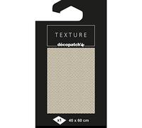 Clairefontaine ES Décopatch TD780C - Papel decorativo (40 x 60 cm), diseño angular, color dorado