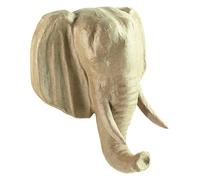 Clairefontaine ES Décopatch Trofeo de cabeza de elefante maché, 31 x 16,5 x 36 cm, color marrón