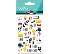 Clairefontaine ES Maildor CY142C - Bolsa de pegatinas 3D Cooky 1 lámina 7,5 x 12 cm, cinema (25 pegatinas)