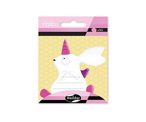 Clairefontaine ES Maildor Modou - Bloc de notas autoadhesivo, 1 bolsa con 50 notas autoadhesivas es para tus notas, tamaño de notas adhesivas: 5 x 6 cm, práctico y fácil de usar, 1 paquete