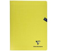 Clairefontaine ES mimesys 24 x 32 cm (a cuadros Polypro libreta grapada con 48 hojas - amarillo